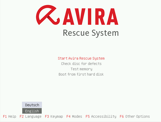 Avira Rescue No.0