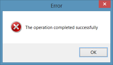 Windows Fehlermeldung