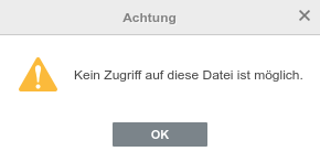 Fehlermeldung von OnlyOffice