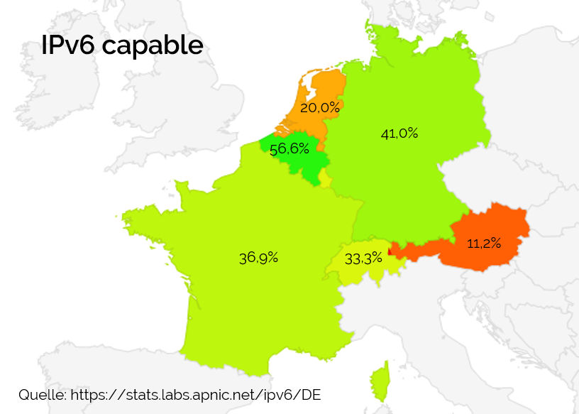 APNIC Statistik: IPv6 capable